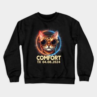 Comfort Texas Total Solar Eclipse 2024 Crewneck Sweatshirt